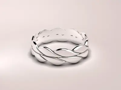 RING---United Braids Low-poly 3D model