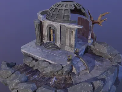 Ancient Ruins Free low-poly 3D model
