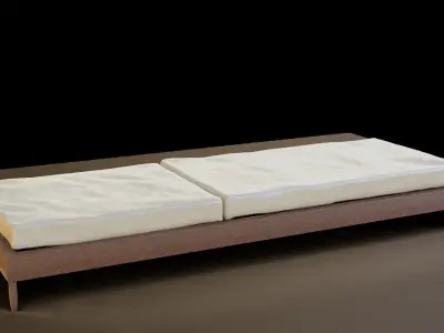 Pool Chaise Loung Chair Low-poly 3D model