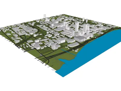 Downtown Louisville Kentucky 3D model