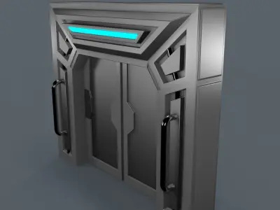 Sci Fi Door 3D model