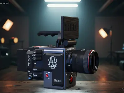  Movie Director with Video Production Equipment Collection 