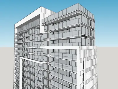 highrise office 3d model 3D model