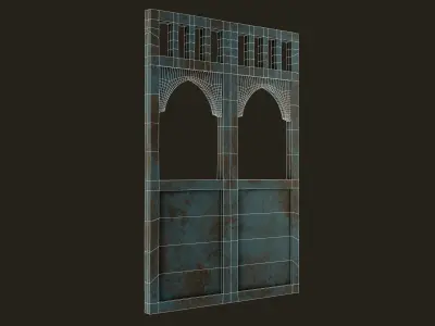 Islamic Window Low-poly 3D model