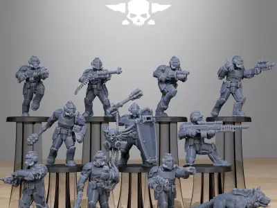 GrimGuard Enforcers 3D print model