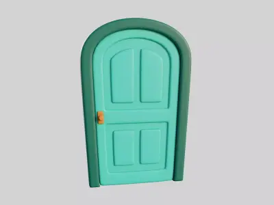 Cartoon Door 10b 3D model