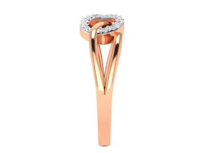  Women Ring Render 3dm STL MTL SLC JCD OBJ FBX Details 3D print model 52