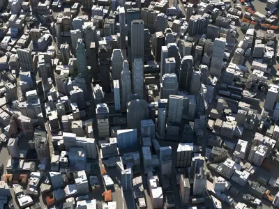 City 120 Low-poly 3D model