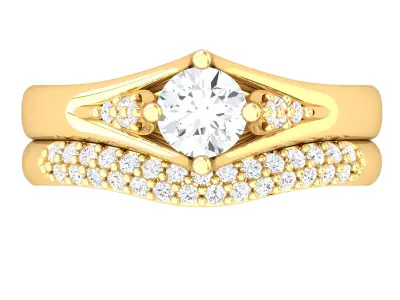 Women Ring  Render 3dm STL OBJ FBX Details 3D print model 95
