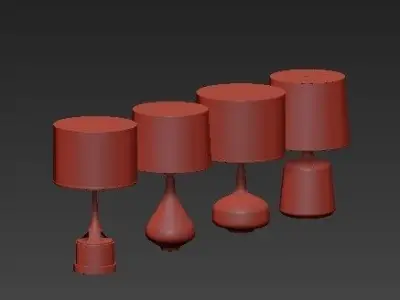 Table lamp 3D model 146