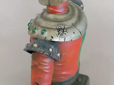 izenborg damage bust 25cm eye led light 3D print model