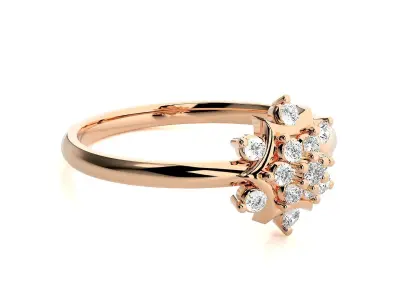 Women ring 3D print model 145