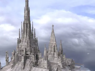 High Fantasy Port Royal Kit bash 3D 3D model