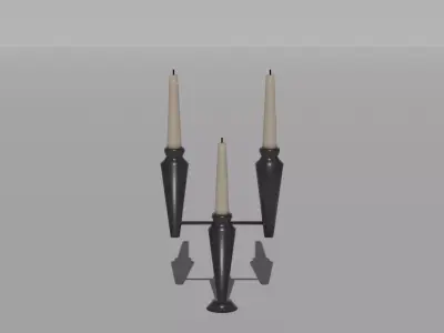 Candle Low-poly 3D model