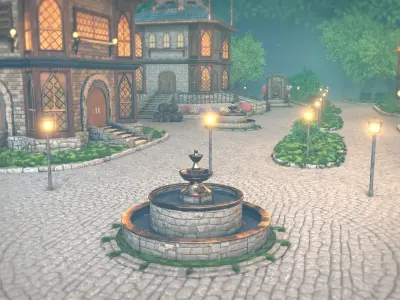 Mystical Retreat Village 3D model