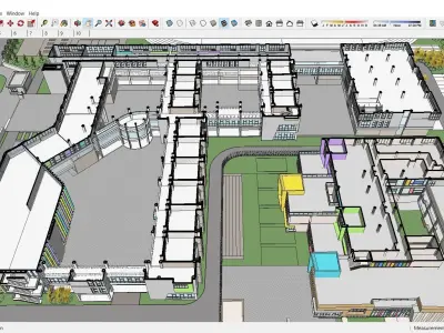 Sketchup School and University G8 3D model