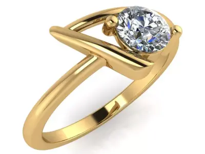 light weight gold diamond rings-C111116SKCH202604-wt-0-5 3D print model purchase