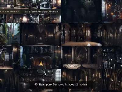 43 Steampunk Backdrop Images Texture
