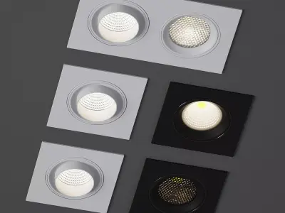 Forstlight MODULAR recessed lamp 3D model