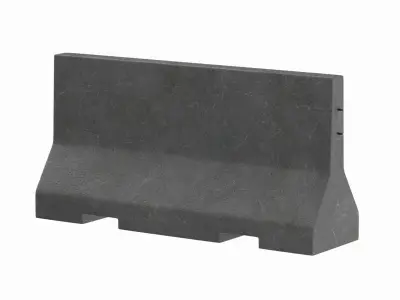 Concrete Barrier V4 3D model