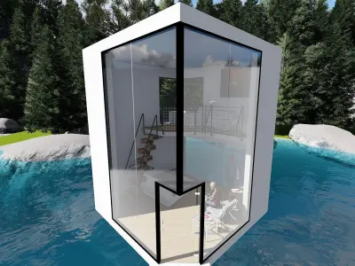 House on the Lake 3D model