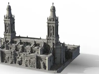 Church In Ruins variation 3D model