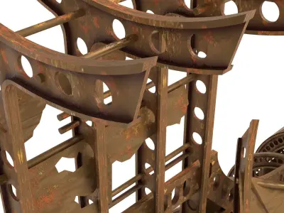 JB-75 Starclipper Wreck 1-6 scale Hottoys 3D print model