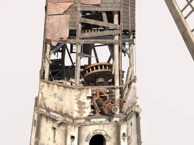 Abandoned Windmill 3D model