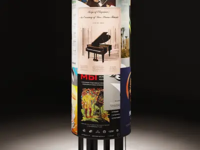 Street advertising information stand Egero by mmcite 3D model