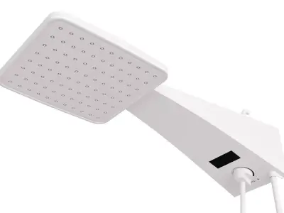 Modern Wall Mounted Shower with Minimalist Design 3D model