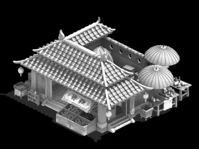 Beijing City - grocery store 96 3D model