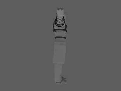 Nemesis man Low-poly 3D model