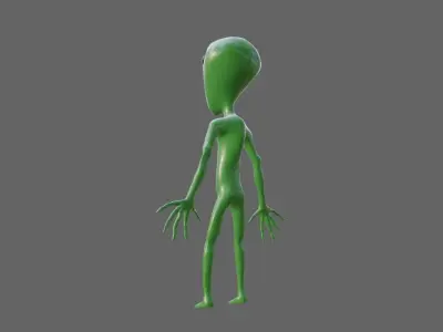 ET Alien - UFO - Extraterrestrial - Compatible with Mixamo  3D model