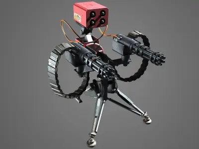 ROBOTICA robot with two guns 3D print model