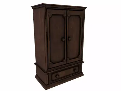 Cabinet V2 Low-poly 3D model