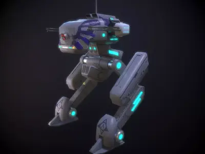Sprinter light Mech  Low-poly 3D model
