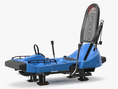  Fast Track Rail Sled With Brake Levers Blue 