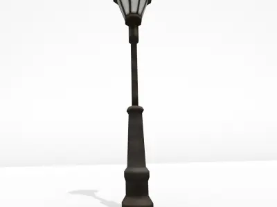 Low Poly Street Lamp Low-poly 3D model