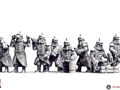 Valour Korps - Light Artillery Crew 3D print model