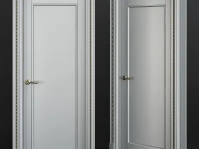 Doors collection 3d models 10 pieces Low-poly 3D model