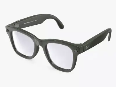 Ray Ban Stories Wayfarer Smart Glasses Olive 3D model