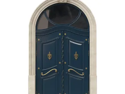 Entrance classic door 40 3D model
