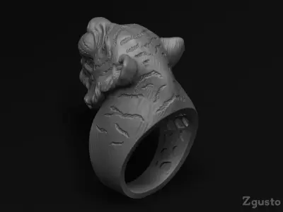 Tiger rings 3D print model