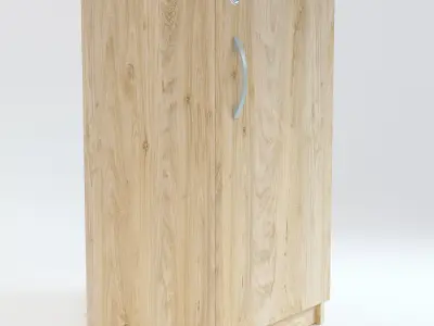 Wooden Cabinet 2 3D model