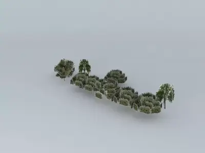 Trees street sao paulo Free 3D model