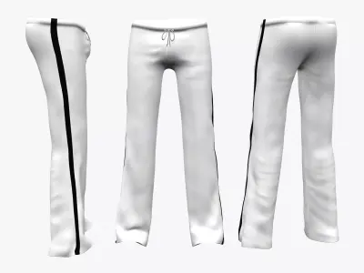 Male Yoga Pants Low-poly 3D model