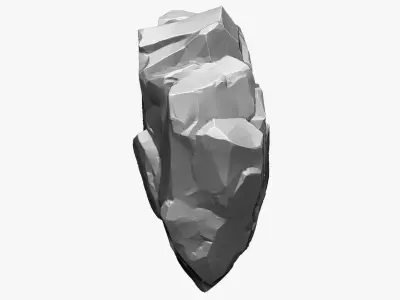 3D Suspended Mountain Zbrush sculpt 3D model