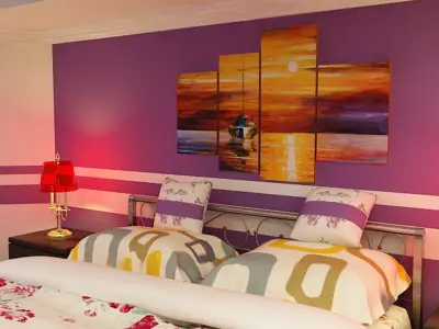 Bed Room Stylish and Large Low-poly 3D model