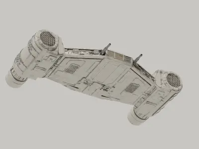 Archer-class Starfighter - Star Wars Kimverse 3D model