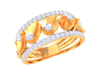 Women Ring  Render 3dm STL OBJ FBX Details 3D print model 146